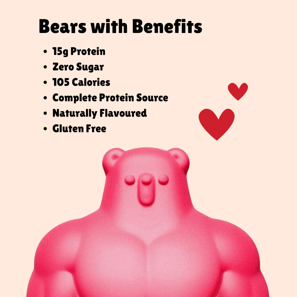 BUFF BEARS Protein Gummies 48g Pink Lemonade - 12 Pack