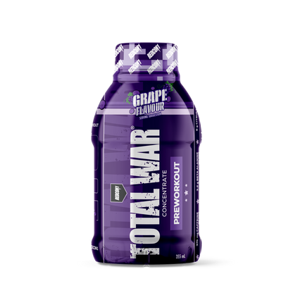 TOTAL WAR Pre Workout Concentrate RTD 355ml Grape - 12 Pack