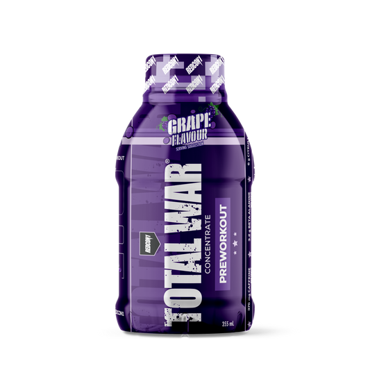TOTAL WAR Pre Workout Concentrate RTD 355ml Grape - 12 Pack