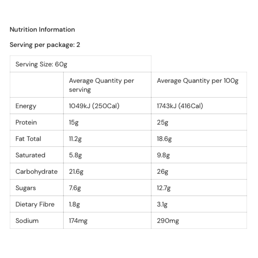 NEW EQ Growth Protein Cookie 130g Choc Chip - 12 Pack