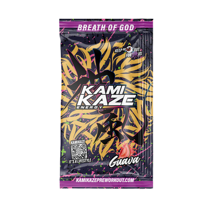 Kamikaze Pre Workout Sachet 14.5g Guava - 10 Pack
