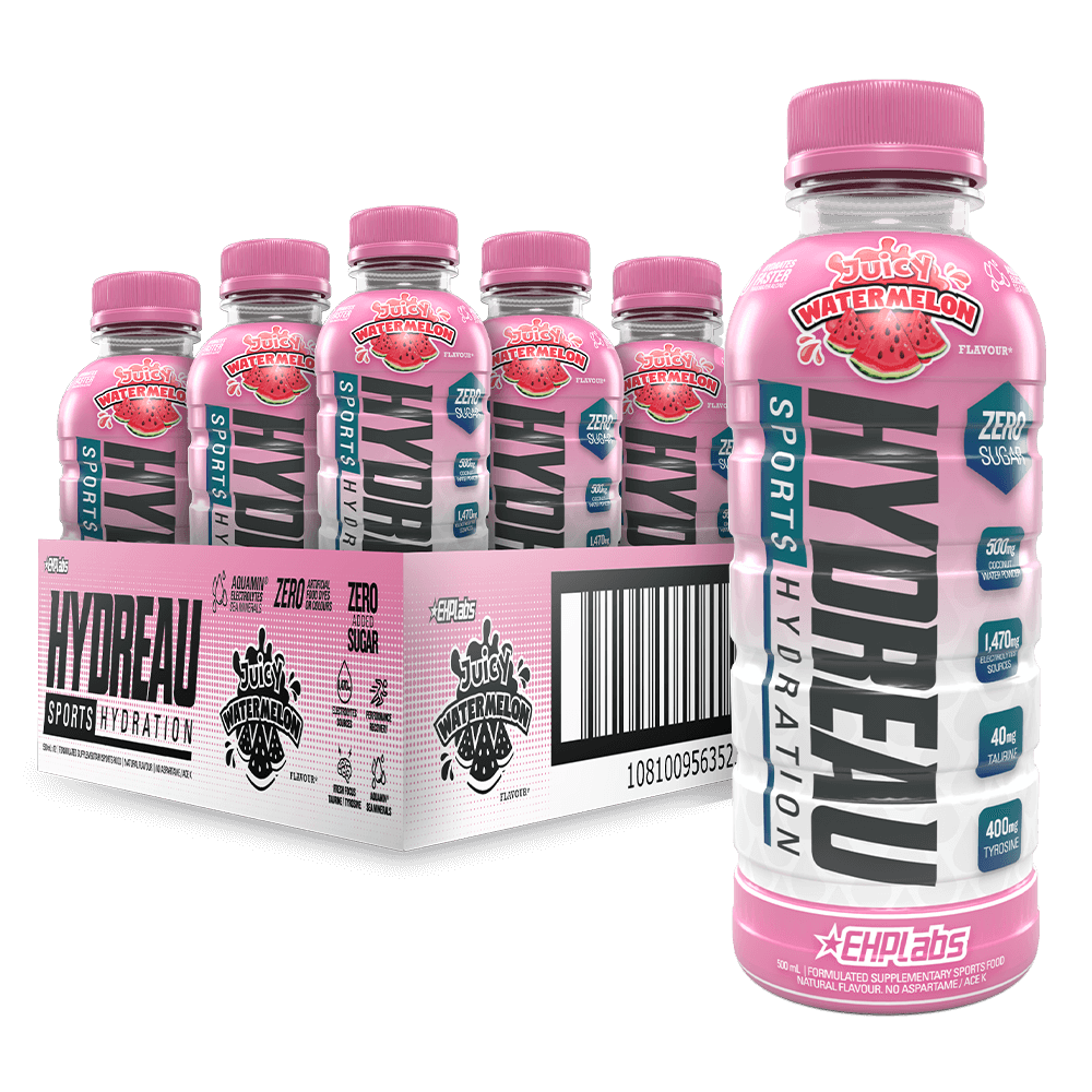 HYDREAU Sports Hydration RTD 500ml Juicy Watermelon - 12 Pack