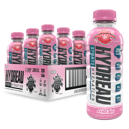 HYDREAU Sports Hydration RTD 500ml Juicy Watermelon - 12 Pack