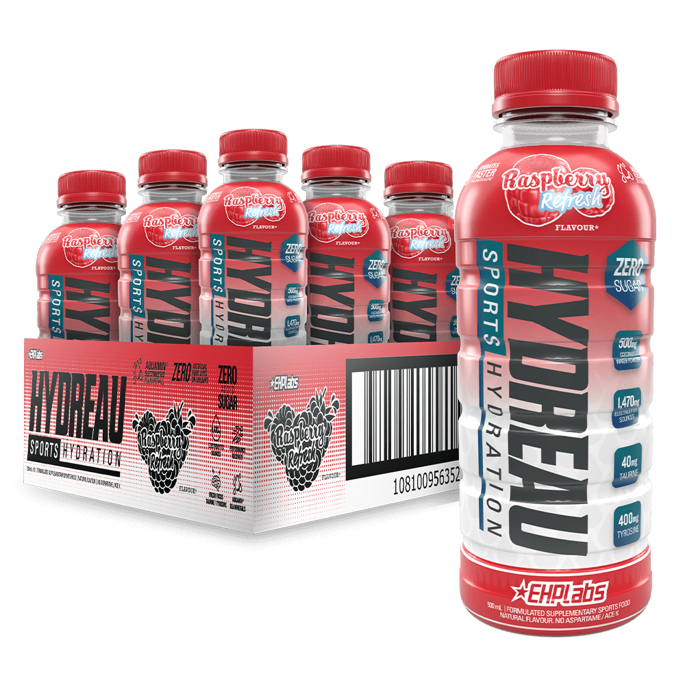 HYDREAU Sports Hydration RTD 500ml Raspberry Refresh - 12 Pack