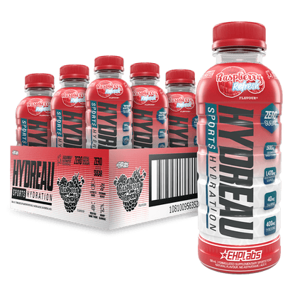 HYDREAU Sports Hydration RTD 500ml Raspberry Refresh - 12 Pack