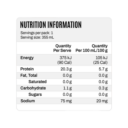 ATP Science Noway Collagen 355ml Sparkling Protein Water Lemon Squash - 12 pack