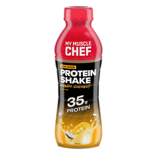 My Muscle Chef 35g Protein Shake RTD 375ml Mango & Coconut - 12 Pack