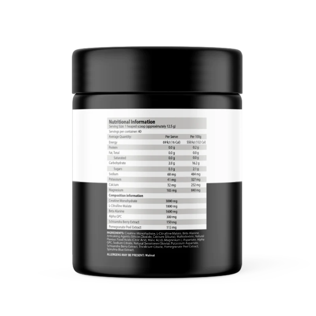 ATP Science MAX LIFT Non-Stim Pre-Workout 500g Lemon Icy Pole