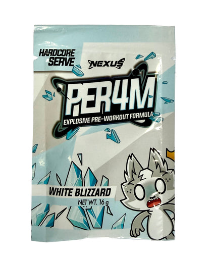 NEXUS Per4m Pre-workout Sachet - White Blizzard - 10 Pack