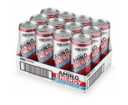 ON Amino Energy Sparkling - 355ml - Juicy Strawberry - 12 Pack