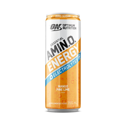 Optimum Nutrition Amino Energy drink can on a white background