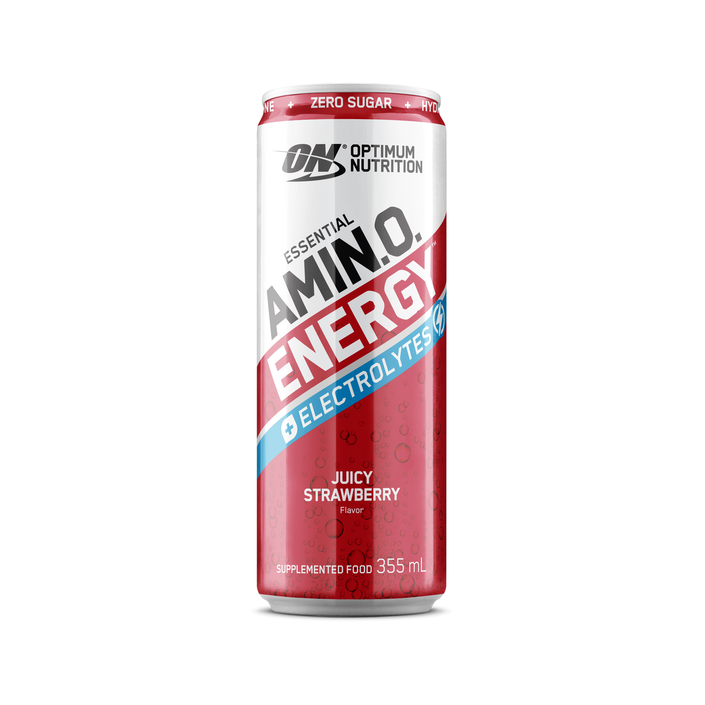 ON Amino Energy Sparkling - 355ml - Juicy Strawberry - 12 Pack