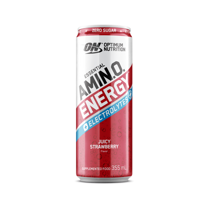 ON Amino Energy Sparkling - 355ml - Juicy Strawberry - 12 Pack