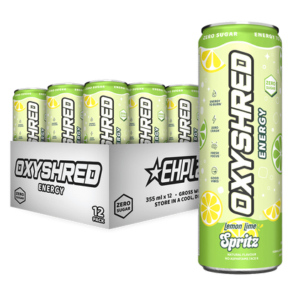 EHP Labs Oxyshred Ultra Energy RTD 355ml Lemon Lime Spritz - 12 Pack