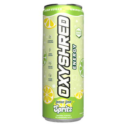 EHP Labs Oxyshred Ultra Energy RTD 355ml Lemon Lime Spritz - 12 Pack