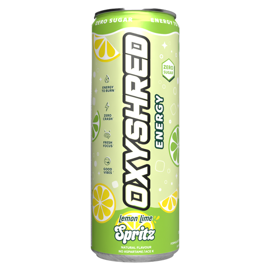 EHP Labs Oxyshred Ultra Energy RTD 355ml Lemon Lime Spritz - 12 Pack