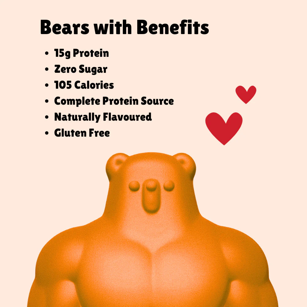 BUFF BEARS Protein Gummies 48g Orange - 12 Pack
