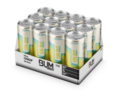 BUM Energy Drink RTD 355ml Pina Colada - 12 Pack