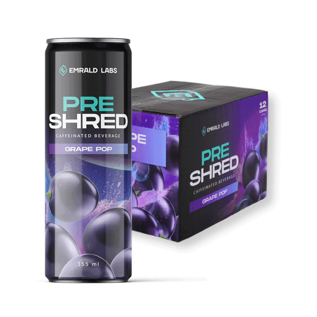 EMRALD LABS Pre Shred RTD 355ml Grape Pop - 12 Pack