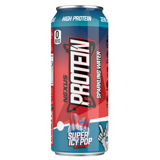NEXUS Super Protein Sparkling Water 355ml Super Icy Pop - 12 Pack
