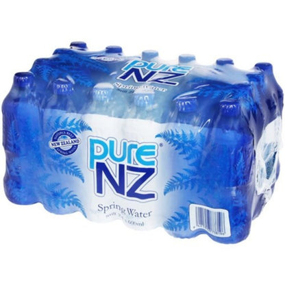 Pure NZ Spring Water 600ml - Still - 24 Pack