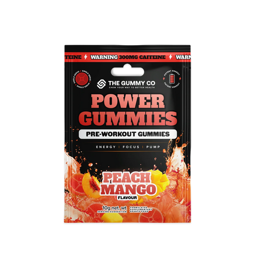 TGC Power Gummies 10g Single Serve Peach Mango - 10 Pack