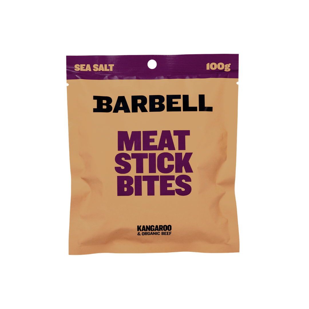 Barbell Meat Stick Bites 100g Kangaroo Sea Salt - 12 Pack