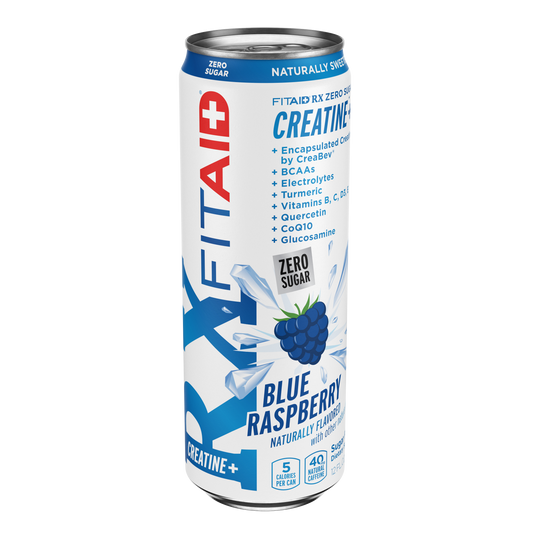 FITAID RX ZERO Recovery + Creatine 355ml - Blue Raspberry - 12 Pack
