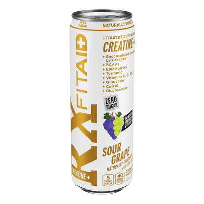 FITAID RX ZERO Recovery + Creatine 355ml - Sour Grape - 12 Pack