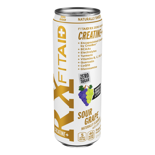 FITAID RX ZERO Recovery + Creatine 355ml - Sour Grape - 12 Pack