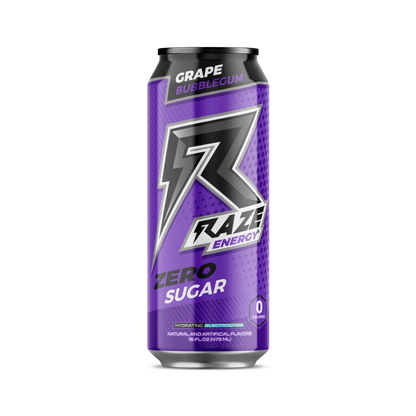 RAZE Energy Drink 473ml Grape Bubble Gum 12 Pack