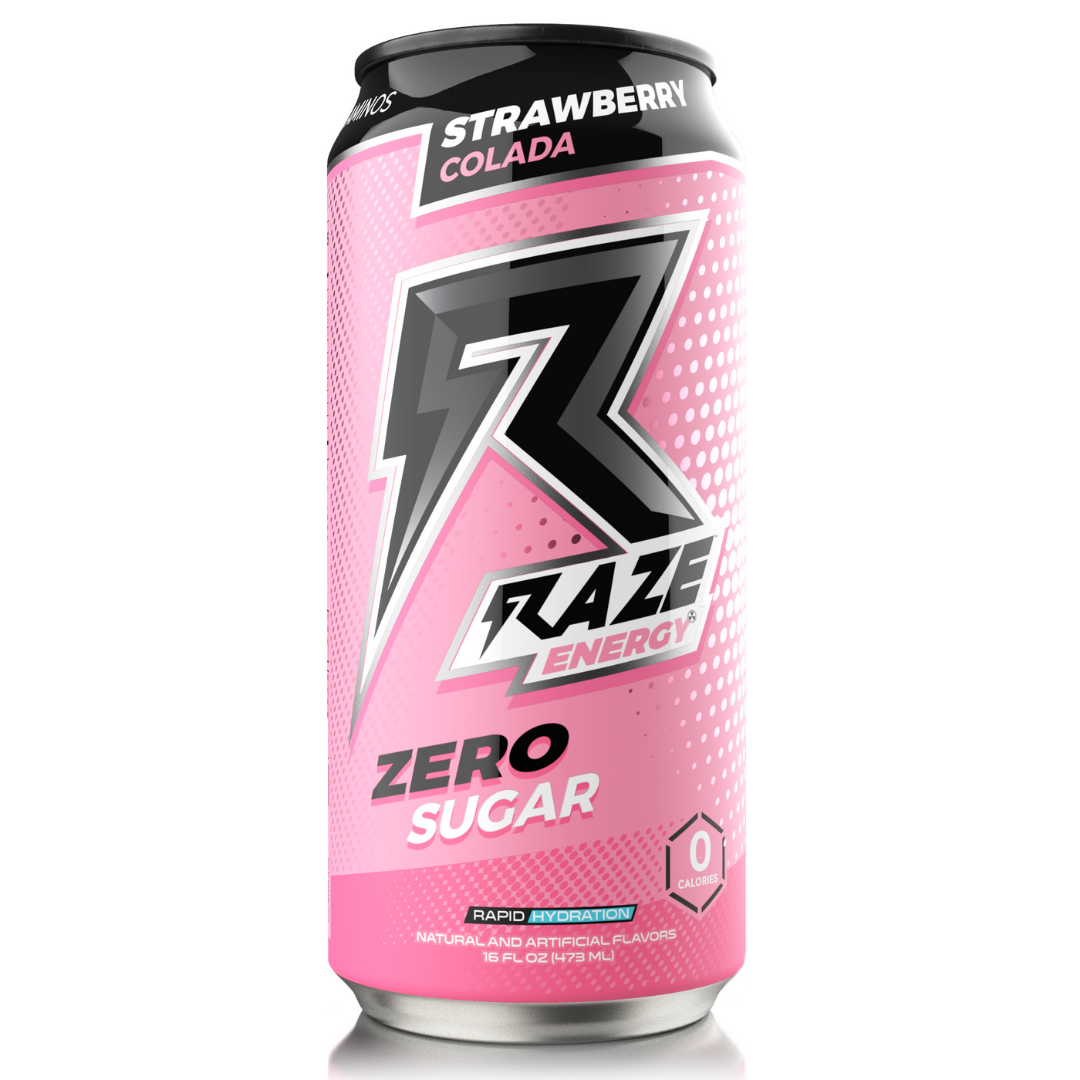 RAZE Energy Drink 473ml Strawberry Colada 12 Pack