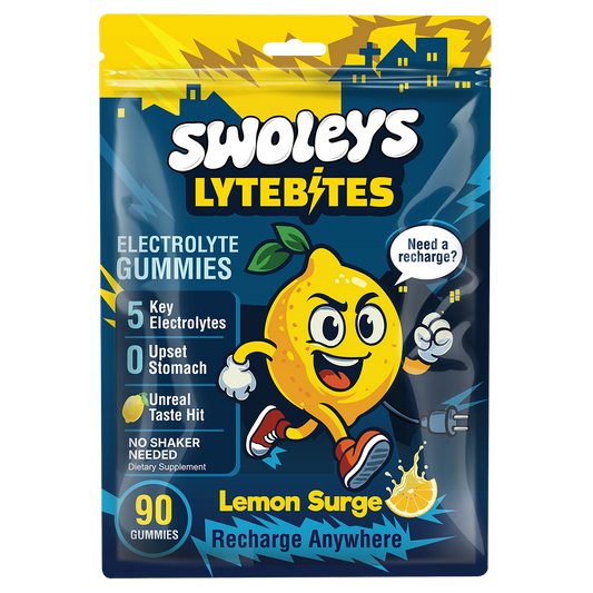 Swoleys Lytebites Electrolyte Gummies 45 serves Lemon Surge