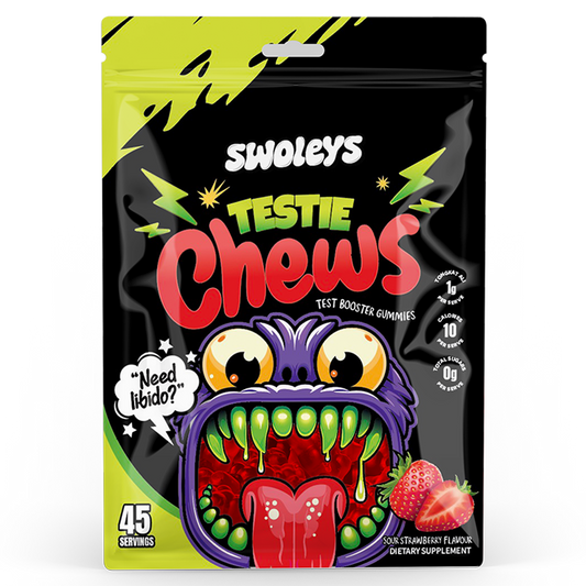 Swoleys Testie Test Booster Chews 45 serve Strawberry