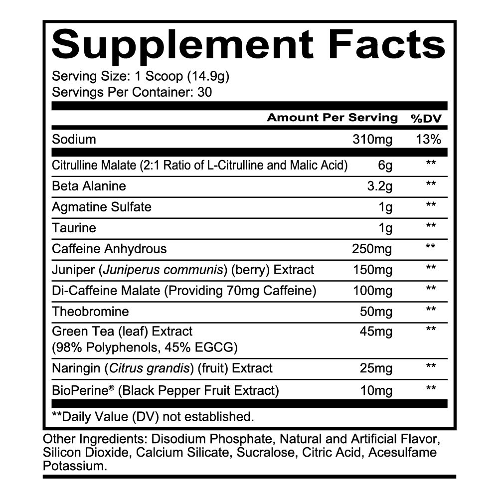 TOTAL WAR Pre Workout 30 Serves - Kiwi Lime