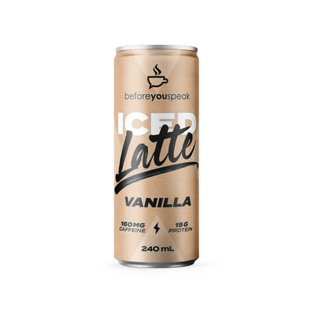 Beforeyouspeak Iced Latte Vanilla RTD 240ml - 12 Pack