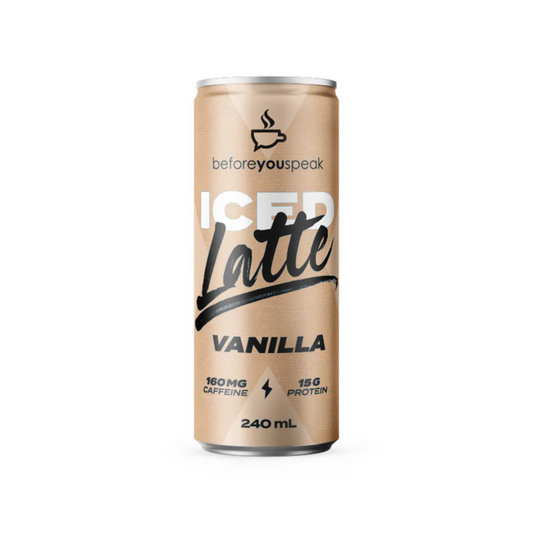 Beforeyouspeak Iced Latte Vanilla RTD 240ml - 12 Pack