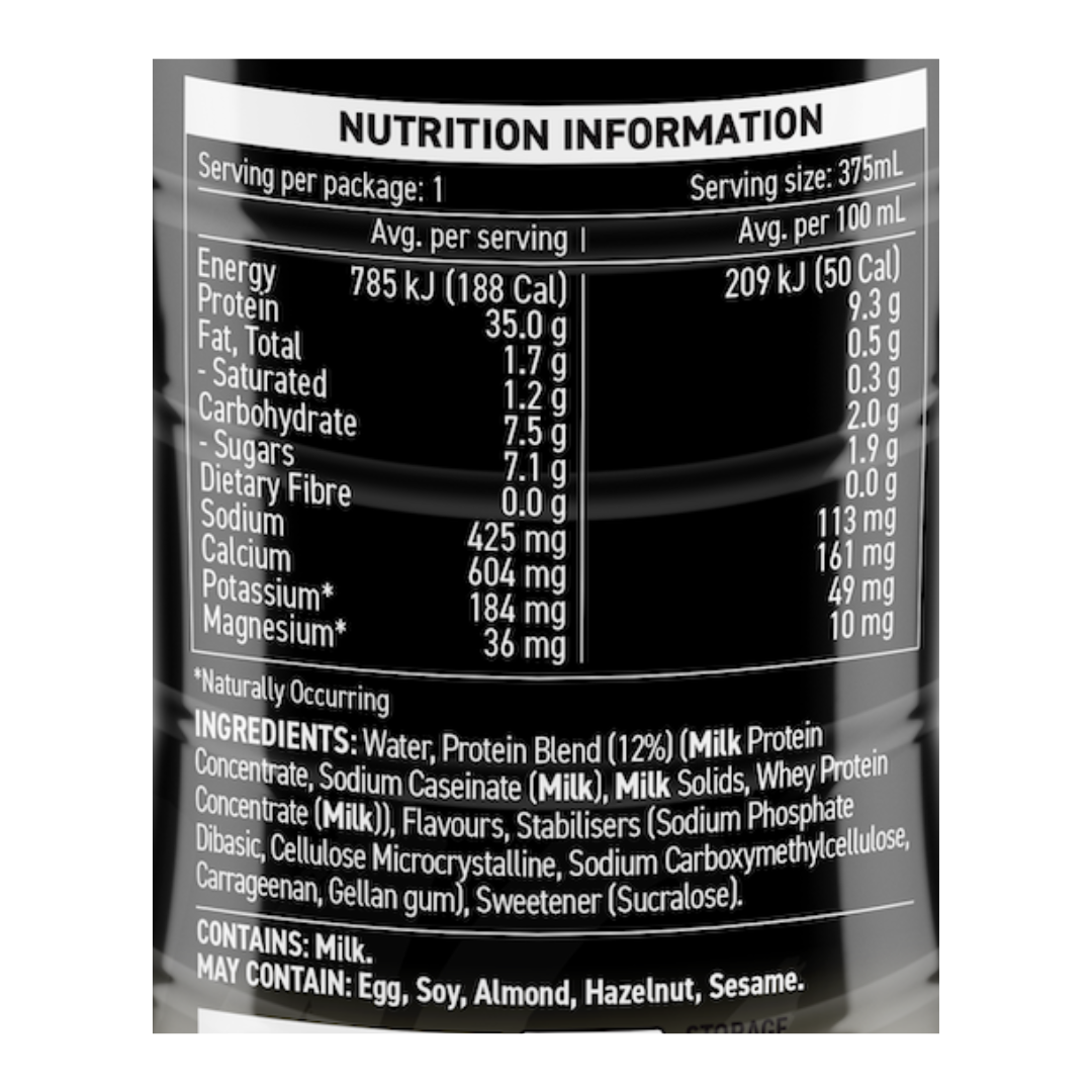 My Muscle Chef 35g Protein Shake RTD 375ml Vanilla - 12 Pack