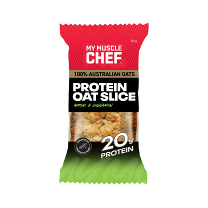 My Muscle Chef Oat Slice 90g Apple & Cinnamon - 12 Pack