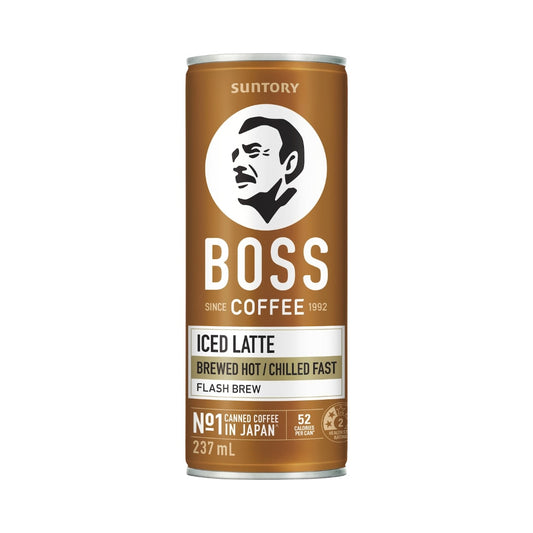 BOSS Coffee Iced Latte 237ml - 12 Pack