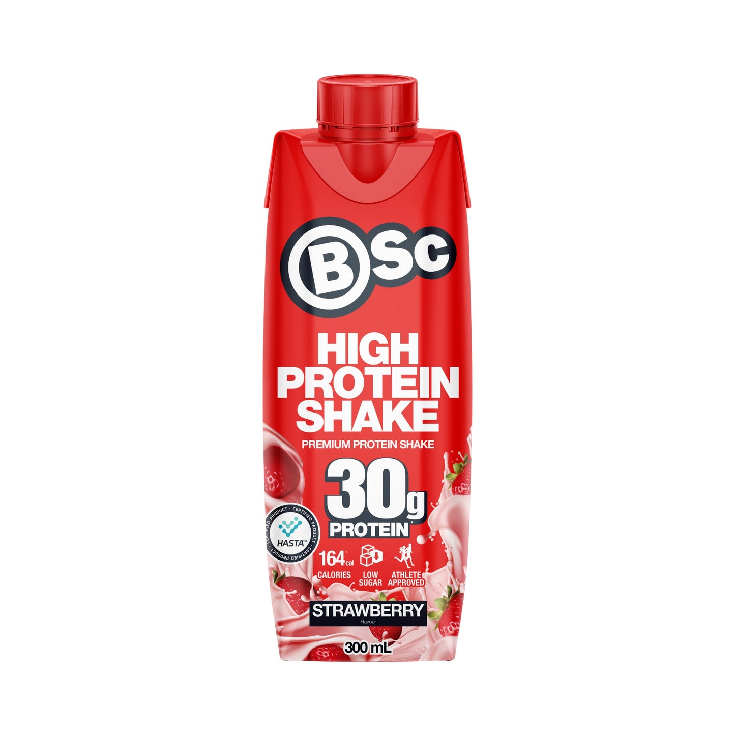 BSc 30g High Protein Shake 300ml Strawberry Front