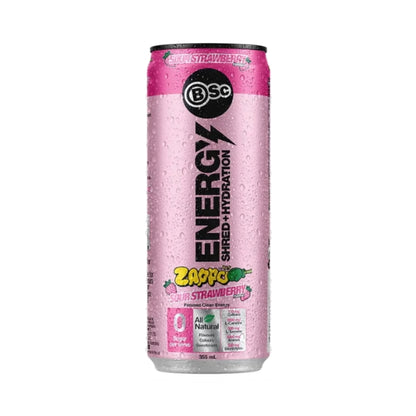BSc Energy Shred Hydration 355ml Zappo Sour Strawberry 12 pack