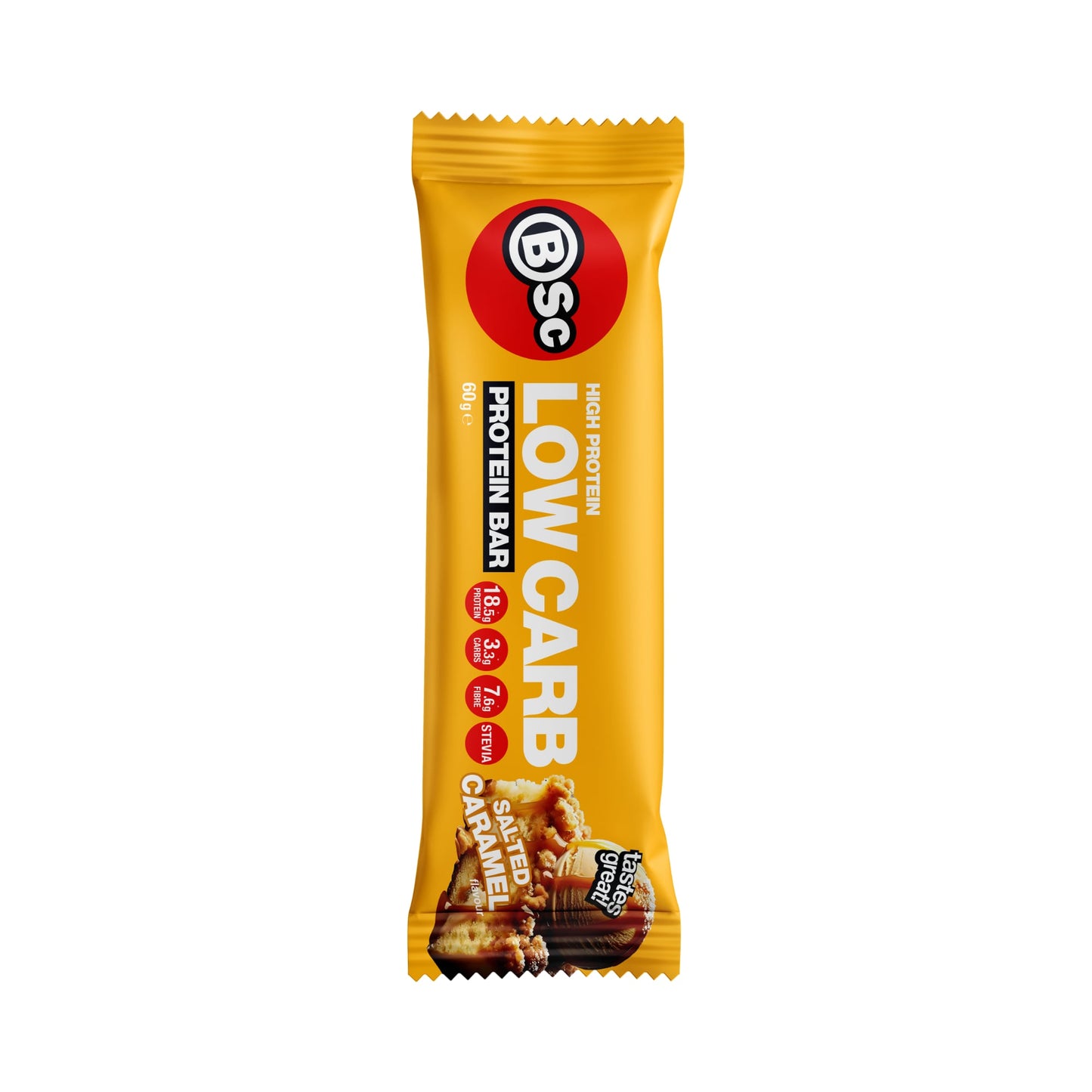 BSc High Protein Low Carb Bar 60g Salted Caramel - 12 Pack