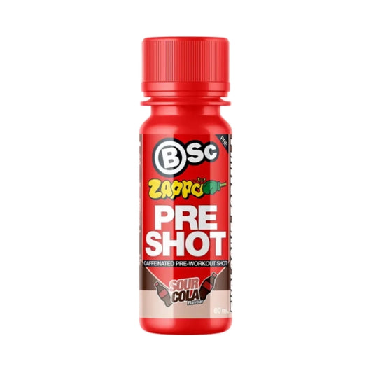 BSc Pre-workout shot 60ml Zappo sour cola - 12 pack