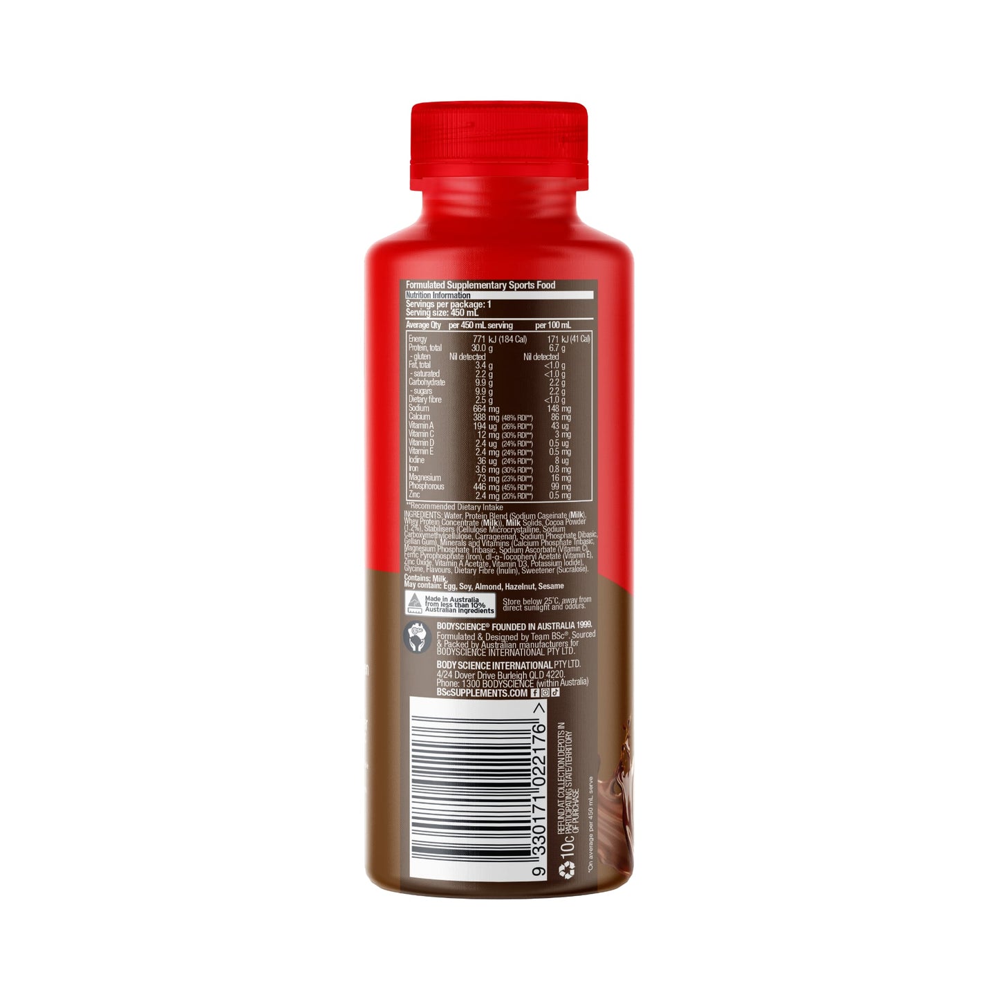 BSc Premium Protein Shake RTD 450ml Chocolate - 6 pack