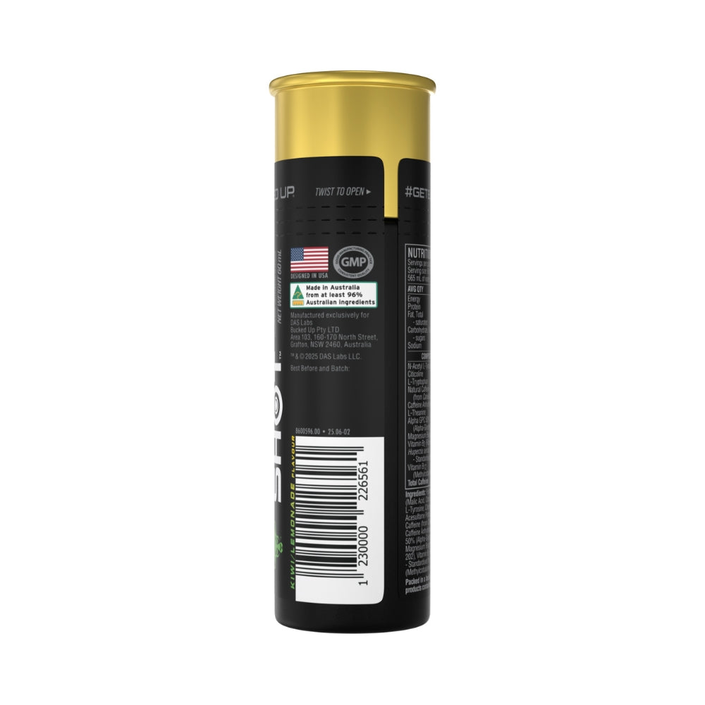 BUCKED UP Buck Shot 59ml Kiwi Lemonade - 12 Pack