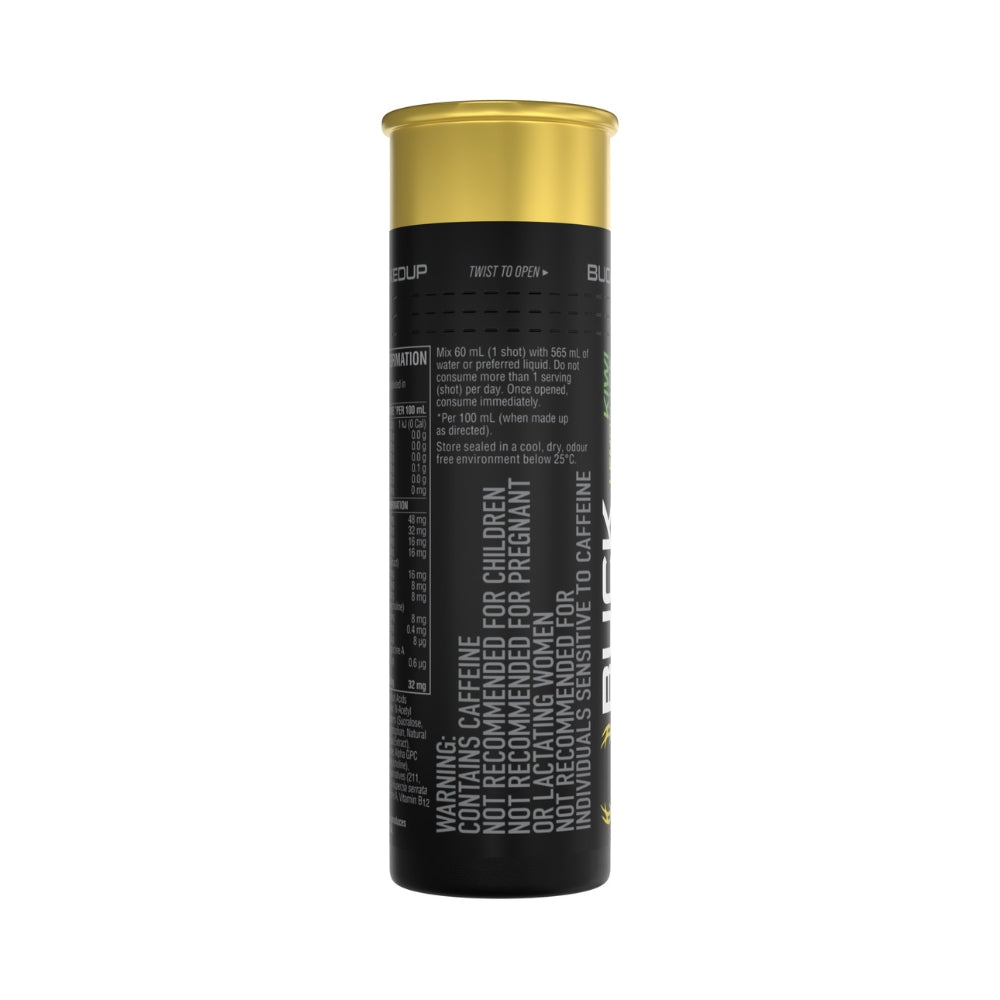 BUCKED UP Buck Shot 59ml Kiwi Lemonade - 12 Pack