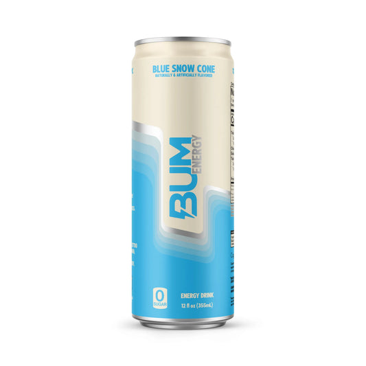 BUM Energy Drink RTD 355ml Blue Snow Cone - 12 Pack