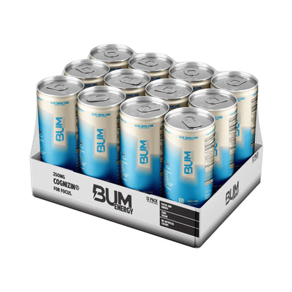 BUM Energy Drink RTD 355ml Blue Snow Cone - 12 Pack