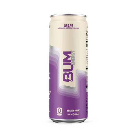 BUM Energy Drink RTD 355ml Grape - 12 Pack